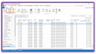 Reverse or Cancel Fixed Assets Ledger Entries in Navision amp Business Central [upl. by Pedaiah]