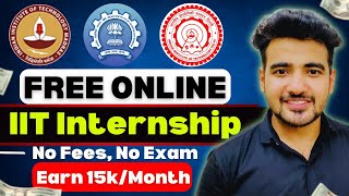 IIT Free Internships With Free Certificate in 2024  Best Online Internships for College Students [upl. by Atsahs96]