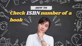 How To Check ISBN Number Of a Book application patent copyright [upl. by Terbecki]