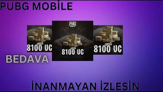 BEDAVA 8100 UC GÜVENİLİR İNANMAYAN İZLESİN PUBG MOBİLE [upl. by Somisareg392]