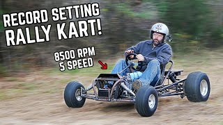 190cc Shifter Kart Top Speed Run Full Suspension Track DOMINATOR [upl. by Almita]