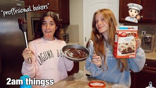 reacting to hate comments amp baking at 2am  GiaNina Paolantonio [upl. by Andie]