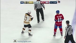 Torey Krug vs Brendan Gallagher Dec 12 2016 [upl. by Yelnoc]