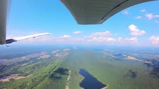 Arrival from the south into KHZL setting up for runway 28 in a Piper Arrow 200 360 Video [upl. by Ader]