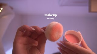 ASMR 🤍 No Talking First person Makeup On Your Face [upl. by Sitnik]