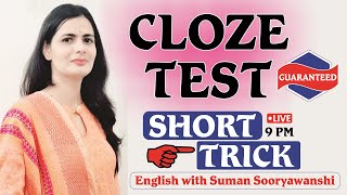 Cloze Test  Short Trick  Comprehension  By Suman Sooryawanshi Maam [upl. by Ardene]