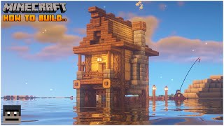 Minecraft Starter House on Stilts Tutorial [upl. by Arrad]