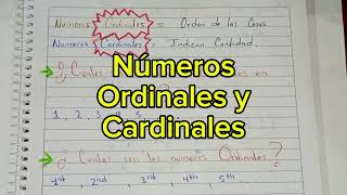 👉 Número Ordinales y Cardinales en Inglés  Breve explicación de los número Ordinales y Cardinales [upl. by Aleahcim878]