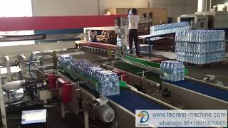 Automatic palletizer machine system for water bottling plant [upl. by Vinn]