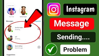 Instagram message not sending problem today  instagram message sending problem insta message issue [upl. by Nylyrehc335]