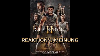 REAKTION amp MEINUNG Folge 14 GLADIATOR 2 kinocheck [upl. by Ahsanat]