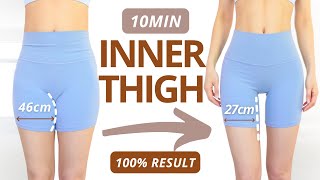 Reduce Thigh Size in 10 Days🔥 Inner Thighs Fat Burner 100 Result No Squat Lunge Jump [upl. by Eeneg]