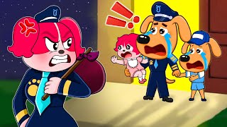 Oh No Daddy Dont Make Mommy Angry  Labrador Sad Story  Sheriff Labrador Police Animation [upl. by Brigitte]