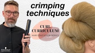 How to Crimp Hair  Create Volume amp Texture  Schwarzkopf Professional [upl. by Foskett]