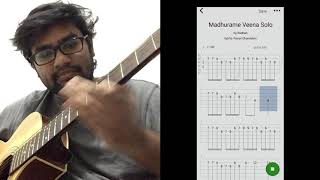 Madhurame Arjun reddy Veena solo Guitar cover [upl. by Enoid74]