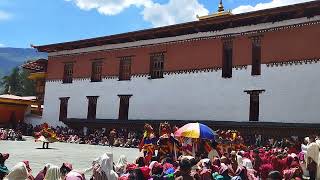 thimpudrubchen thimpudromchen maskdance spiritualdance gururinpoche padmasambhava monks [upl. by Aliahs]