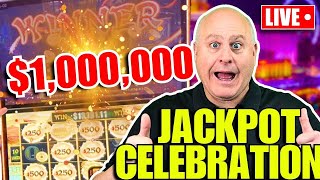 CELEBRATING MY 1000000 GRAND JACKPOT WIN IN LAS VEGAS [upl. by Rriocard]