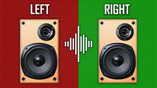 Left Right Sound Test to Check your Speakers Stereo Channel Audio Check [upl. by Nortna]