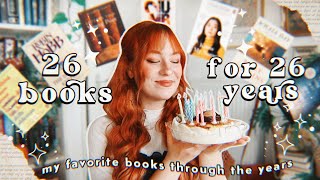 26 books who made me who I am at 26 years old 🎂 fantasy biographies amp childhood faves [upl. by Llerraf]