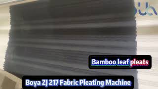 How to make fabric bamboo leaf pleats [upl. by Joice]