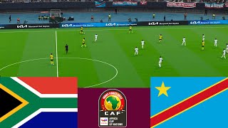 South Africa vs RD Congo 2024 CAF Africa Cup  Video game simulation PES 2021 [upl. by Deeyn]