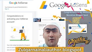 mere blogspot Website google adsence say Monetize hogi hai Ccongratulationsgoogleadsensemonetize [upl. by Valle]