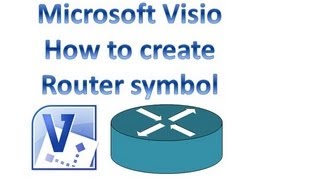 Microsoft Visio  How to create router symbol [upl. by Levina]