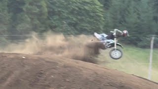 220FT Dirt Bike Crash Big Hill Jam  Buttery Vlogs Ep105 [upl. by Htnamas]