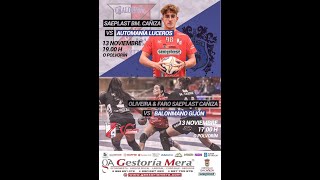 OLIVEIRA amp FARO SAEPLAST CAÃ‘IZA  BALONMANO GIJÃ“N DHPF GRUPO A JORNADA 9 [upl. by Rennie]