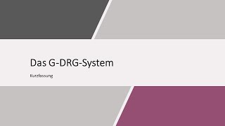 Das DRG System Kurzfassung [upl. by Atiuqrehs]