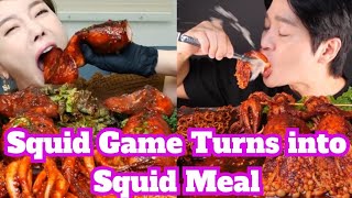 when Squid Game Turns out to be Squid Meal [upl. by Shreeves238]