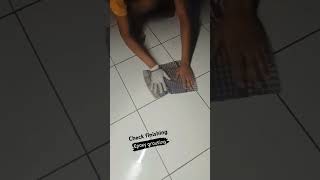 epoxy flooring work 💪 epoxy grouting work epoxy flooring kaise kare epoxy shorts tiles short [upl. by Ellevel]