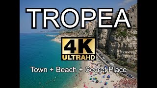 Tropea  Calabria Italy walking tour in 4K  Town  Beach  Secret Place [upl. by Eenej299]