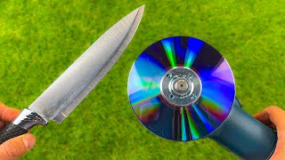 Amazing Method To Sharpen A Knife Like A Razor Sharp DIY with CD [upl. by Adamik]