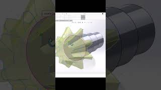 How to Design a Helical Bevel Gear in SolidWorks  Quick Tutorial [upl. by Ydnys]