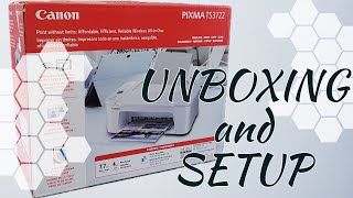 Canon PIXMA TS3722 Printer UnBoxing and Setup TS3720 [upl. by Siron761]