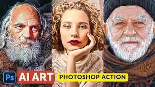 I Created AI Photoshop Action to Transform Pics into Artwork [upl. by Adiari]