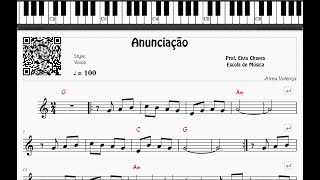 🎼 Anunciação  815  Alceu Valença  Tutorial Partitura Fácil 2 [upl. by Lekram727]