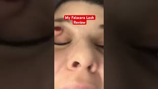 Falscara Lash Review omg terrible horrible terrible lashes shorts falscara [upl. by Amaj]