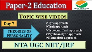 Allport’s theory Cattell’s  Eysenck theoryPERSONALITY AND THEORIES  UGC NET PAPER 2 EDUCATION [upl. by Nawuj]