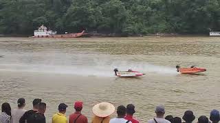 Kapit Powerboat Race 2024  Day 2 14th July 2024 18HP Tunnel Boat Saringan Final Race 1 [upl. by Rena]