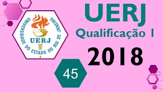 UERJ 2018  1° EQ Questão 45  quotA cromatografia é uma técnica de separação de substânciasquot [upl. by Cristionna]