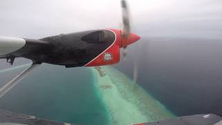 Maldives  Seaplane take off and landing [upl. by Anaeirb]