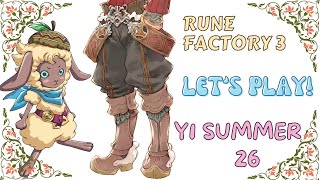 Rune Factory 3 Lets Play Day 23  24 Summer [upl. by Ariaek]