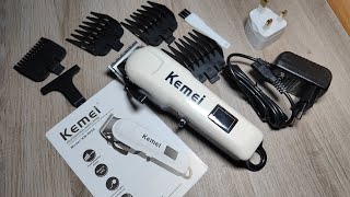 Kemei Rechargeable Electric Hair Clipper KM809A Review [upl. by Cassy859]