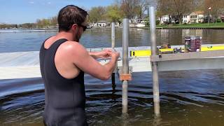 Easy DIY OnePerson Dock and Pier Installation With Foam Floats and Max Dock MaxLoc Supports [upl. by Akiras]