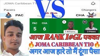 PAC vs CHA Dream11 prediction  PAC vs CHA  pac vs cha dream11 team  JOMA Caribbean T10 Match 2023 [upl. by Notsyrb]