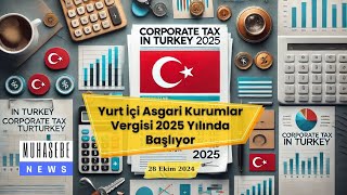 Yurt İçi Asgari Kurumlar Vergisi 2025 Yılında Başlıyor [upl. by Herminia]