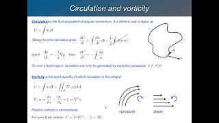 GFD 15  Circulation Vorticity and Potential Vorticity [upl. by Emiatej]