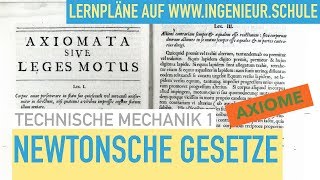 Newtonsche Gesetze Newtonsche Axiome Trägheitsprinzip Aktionsprinzip Wechselwirkungsprinzip [upl. by Notneiuq]